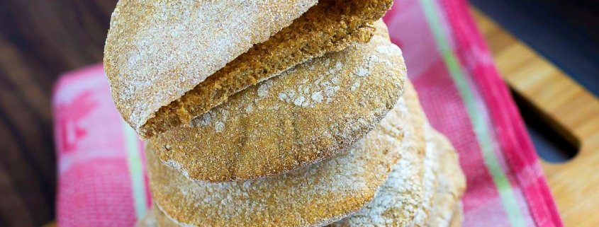 pita duona apvali duonele be cukraus riebalu pieno produktu receptas