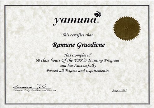 Yamuna Body Rolling Training Program