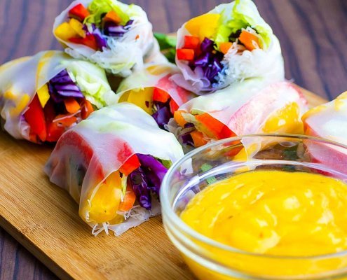 spring rolls darzoviu suktinukai saldziarugstis padazas receptas
